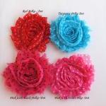 Shabby Flower Hair Clip Over 50 Colors To Choose..